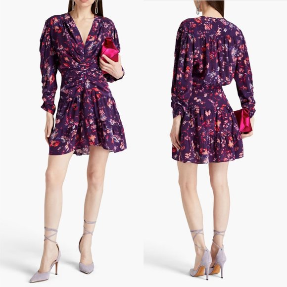IRO Dresses & Skirts - IRO Diplo ruched washed Lyocell-blend crepe mini dress